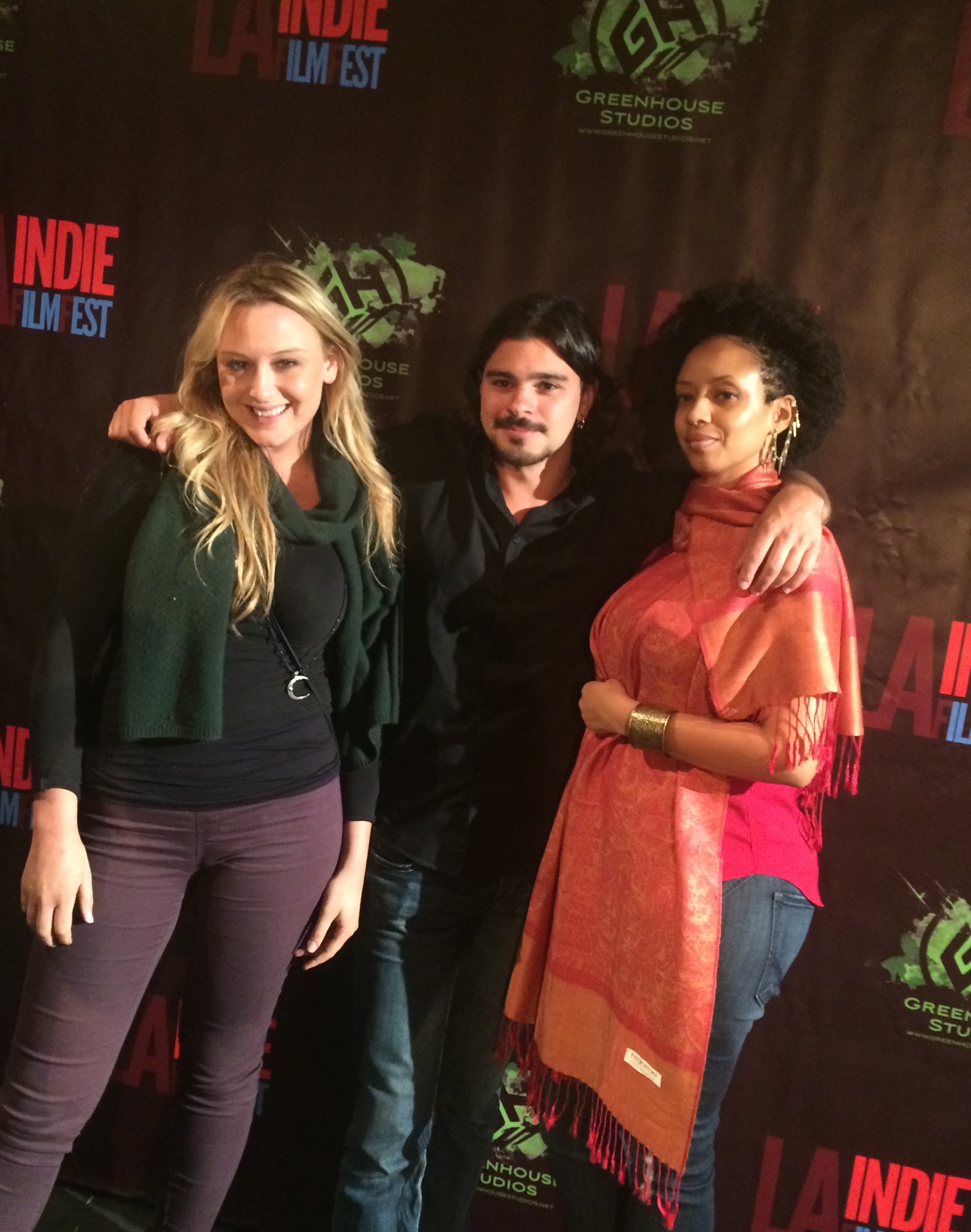 Actress Paige Segal, Director Jesse Brunt & Actress Lyn Quinn at the LA Indie Film Festival for The Soul of Blue Eye