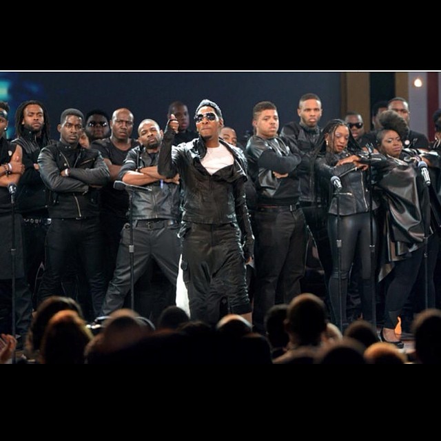 Performing with Deitrick Haddon and LXW at BET's Celebration of Gospel