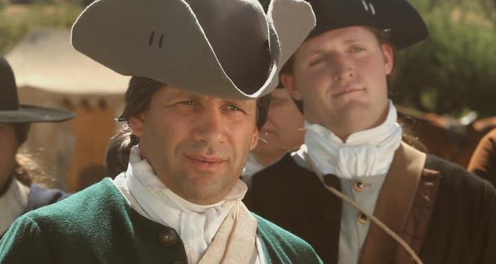 John Campbell-Mac as 'Captain Daniel Cressy' Courage, New Hampshire episode 4 Ambition production still July 2012