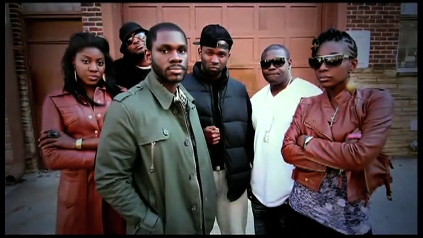 Conphidance, NAIRA, Chuka, and others in Chuka's Still Naija music video shoot.