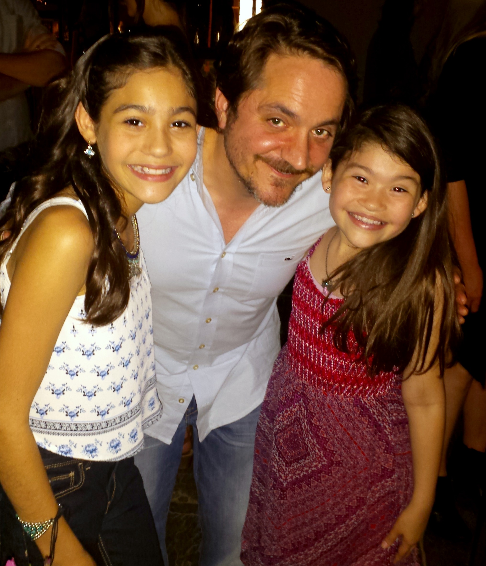 With Ben Falcone and Elise Newcomb at the Michelle Darnell wrap party.