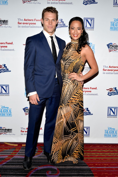 Brock Harris and Courtney Reed at the Actors Fund Gala