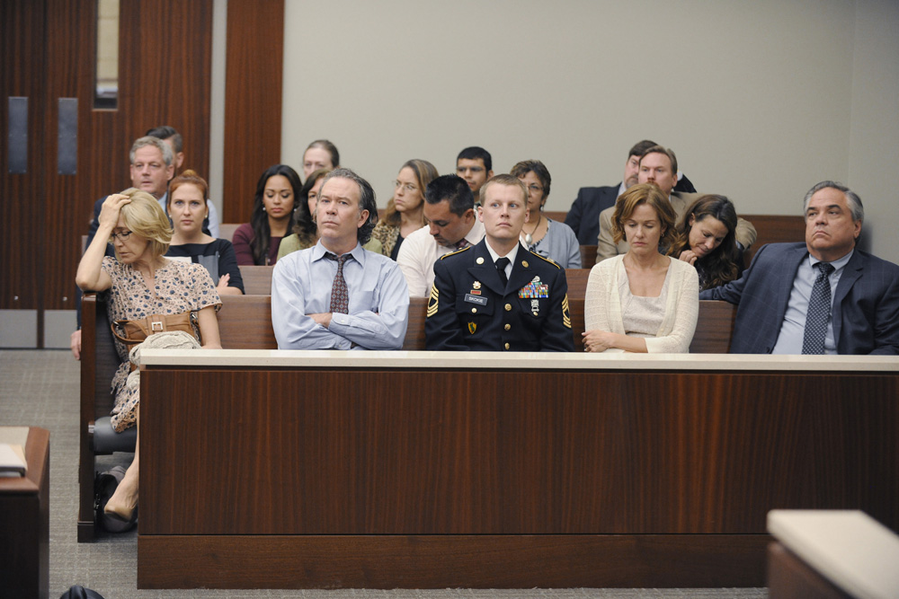 Supporting Barb in the courtroom on American Crime