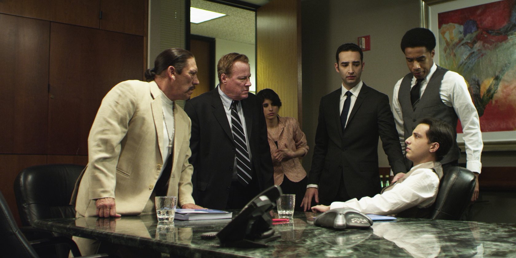 John Heard, Danny Trejo, Romina, Dante Swain, Spencer Berger and Eddy Salazar in The Insomniac (2013)