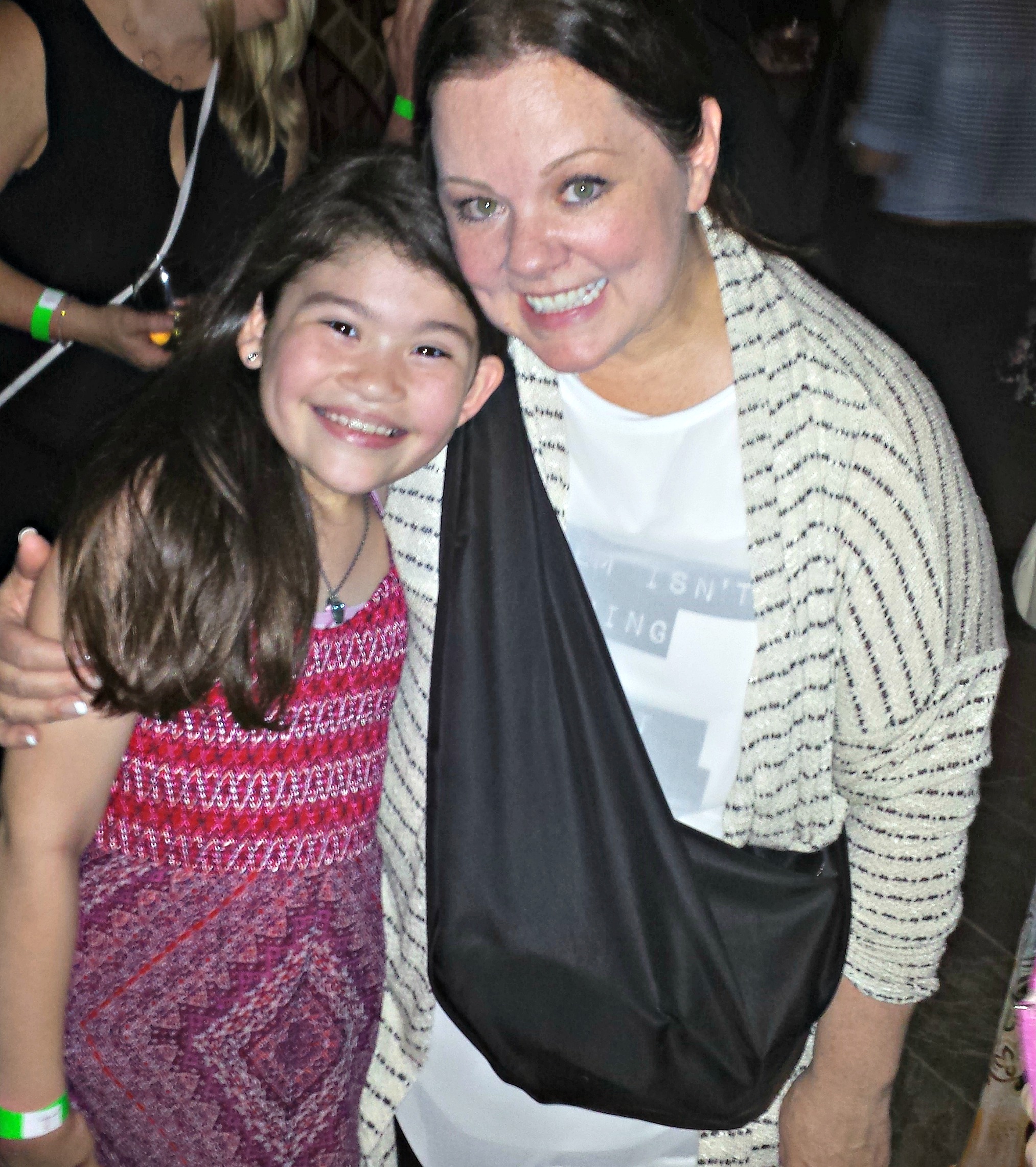 With Melissa McCarthy at the Michelle Darnell wrap party.