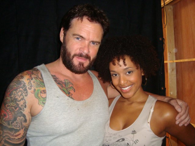 As Rosa in Fast Five, with Matt Schulze