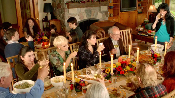 Film Still (Mitch Albom's family on Thanksgiving)