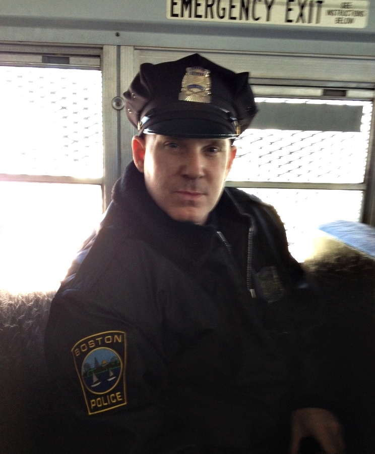 On-Set of Broad Squad..Boston Police Officer
