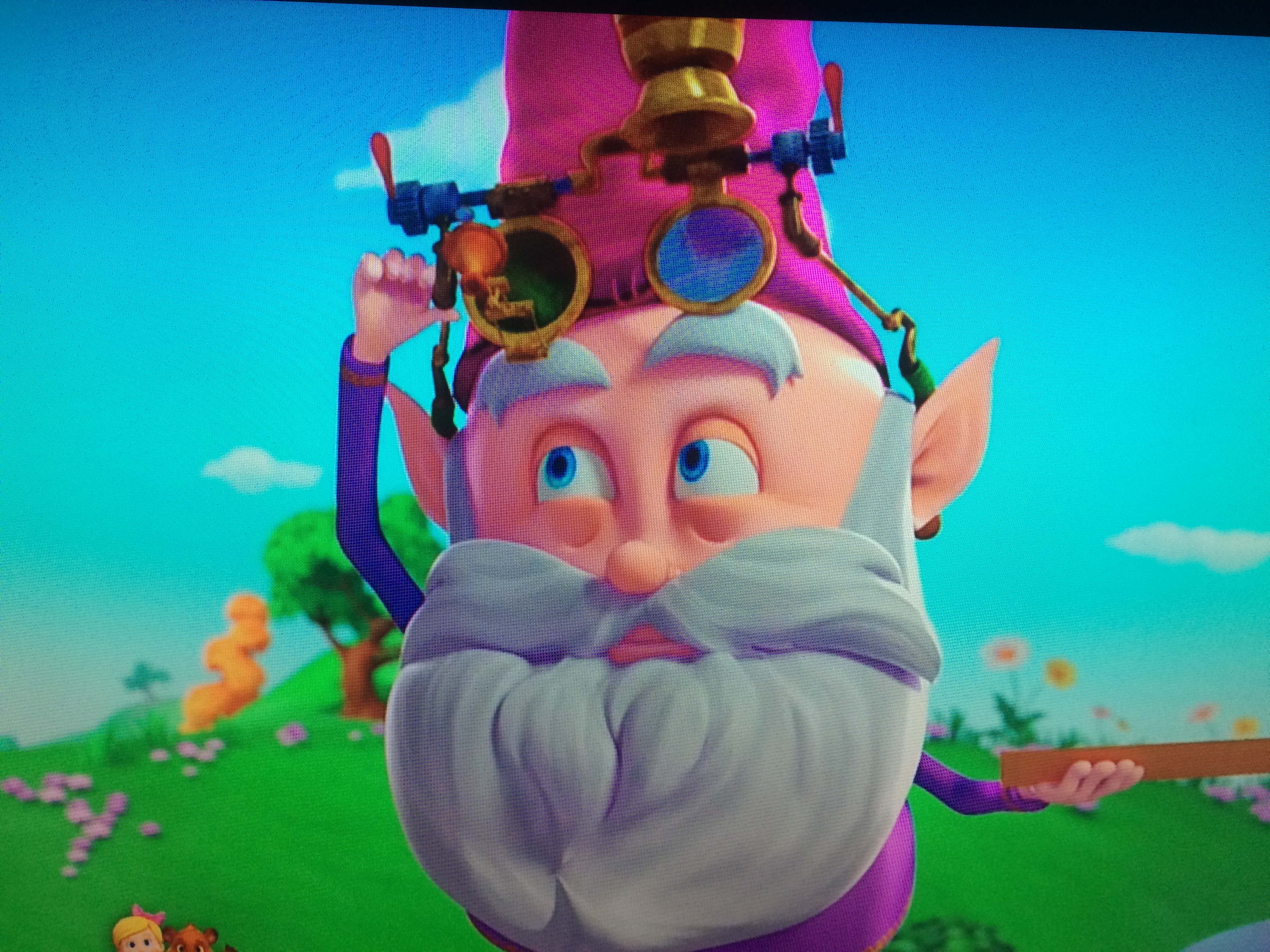 Magic Gnome voiced by David Lodge on Disney Jr.'s hit show:'Goldie & Bear'