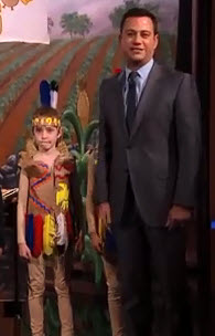 Connor Kalopsis with Jimmy Kimmel on Jimmy Kimmel Live!