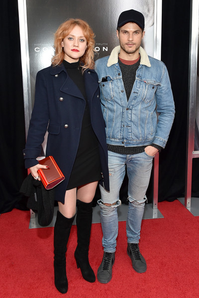 Danielle Burgess with actor Ryan Cooper at the New York Premiere of 