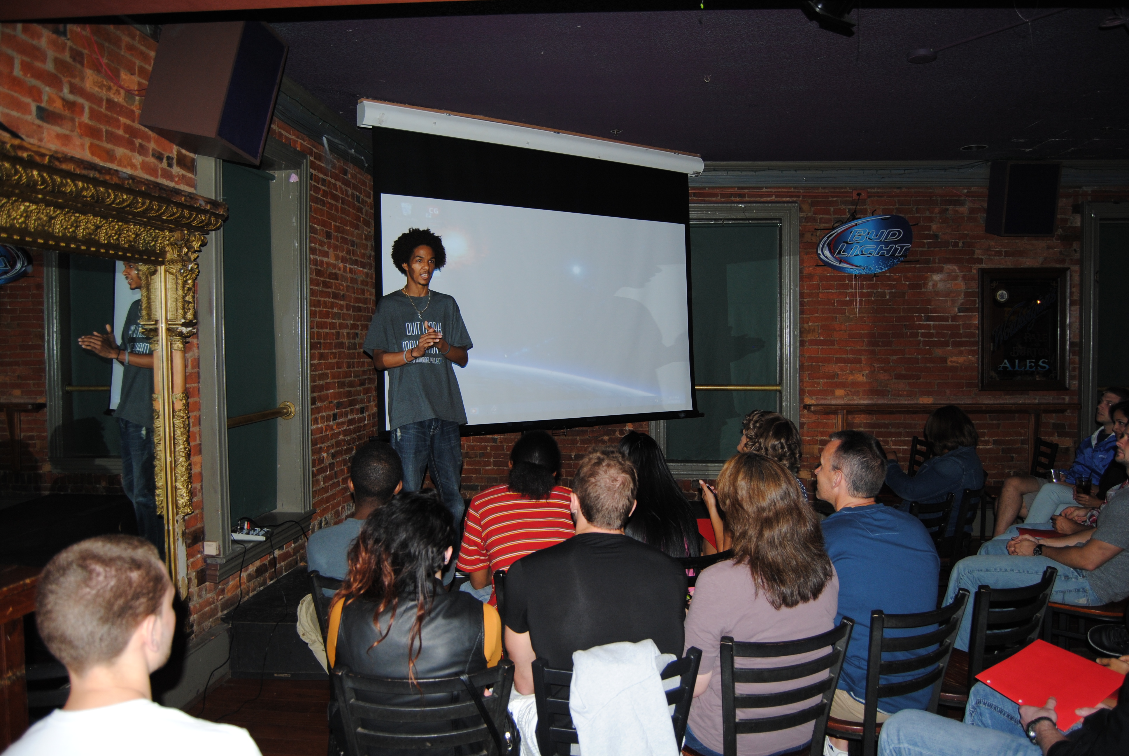 Nate Lyles at the 1st work-in-progress screening of 