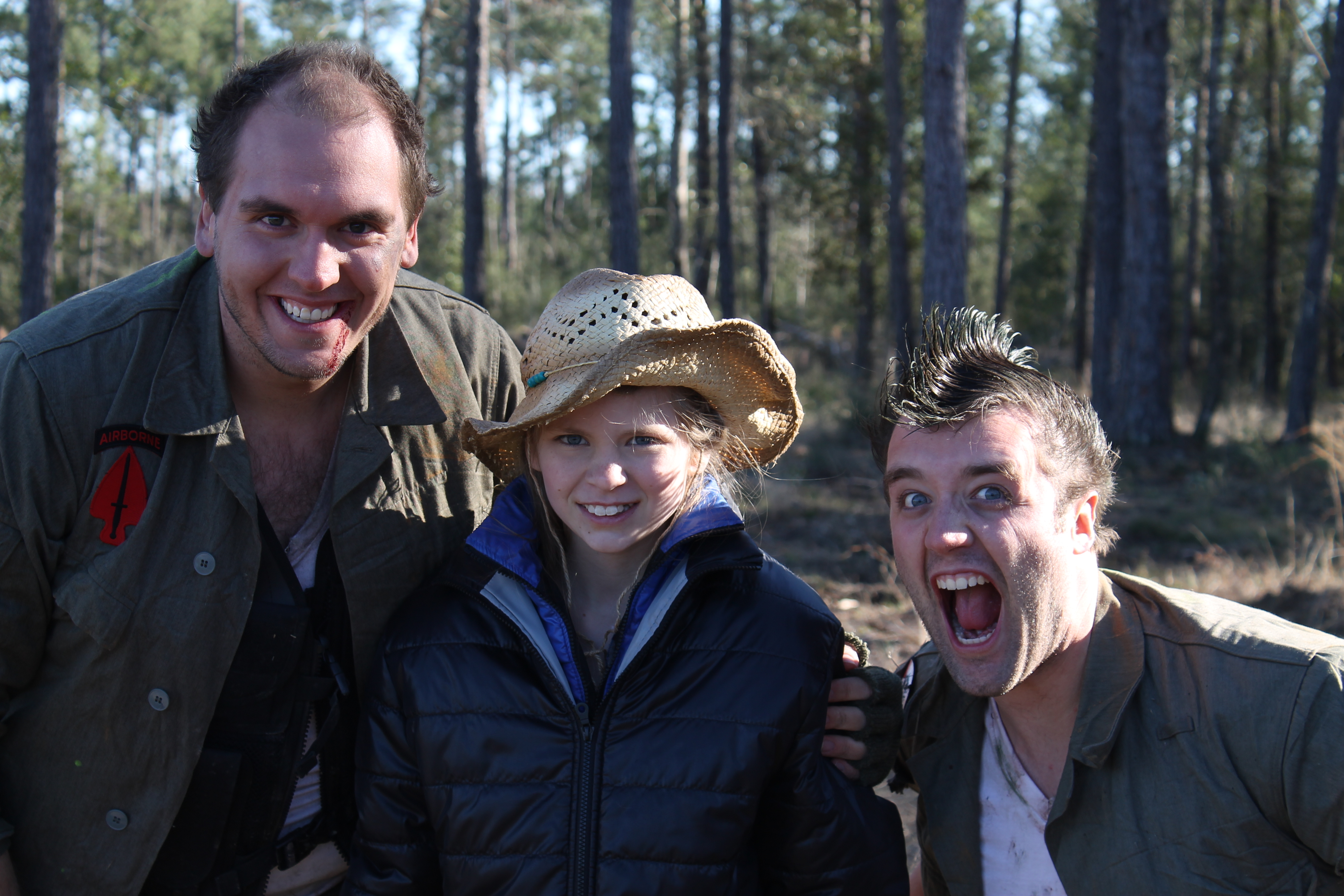with actors Mitchell Beecher and Mason Walters