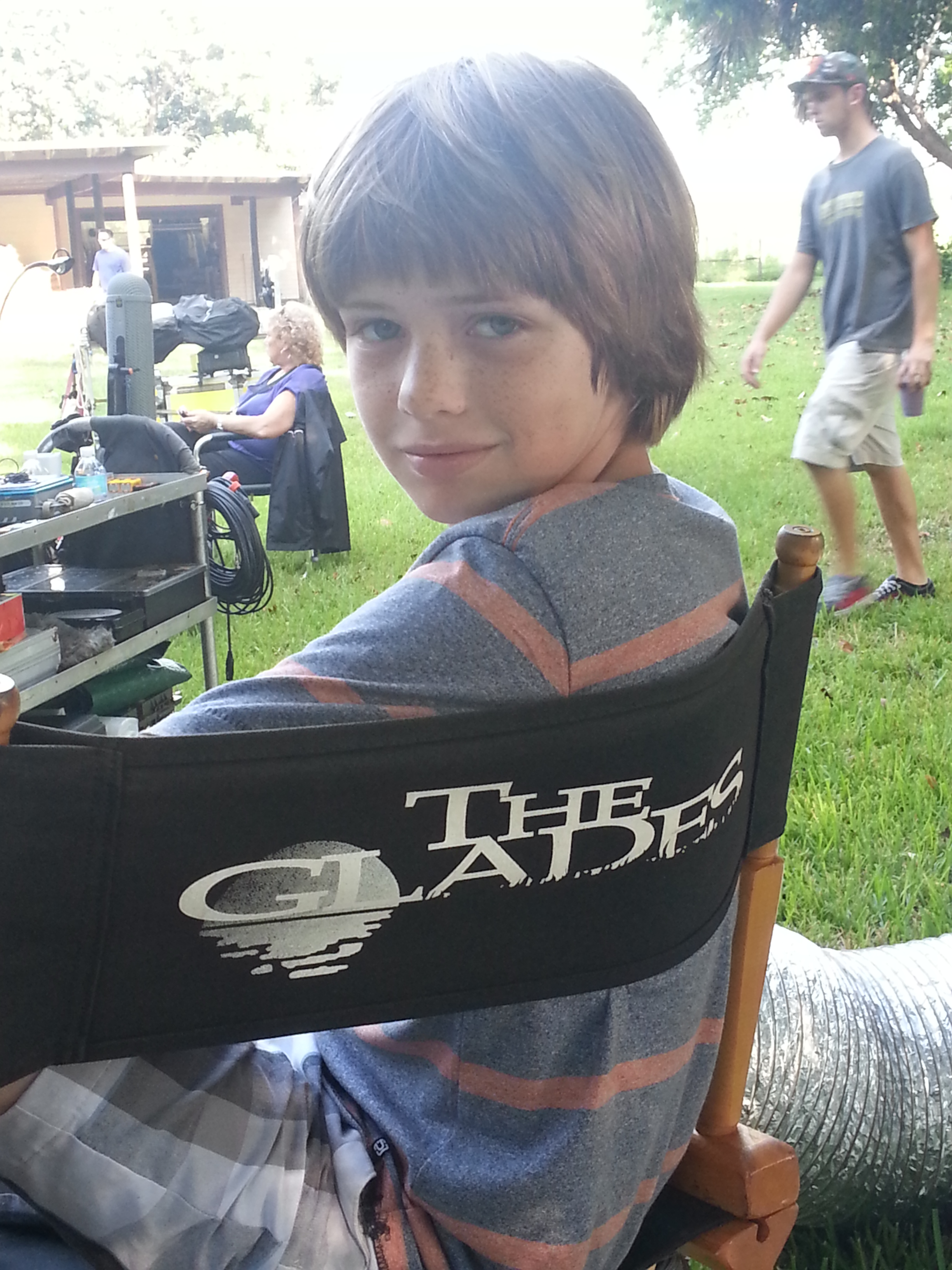 On set of 'The Glades'