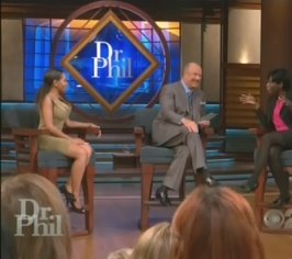 Still of Dr. Leigh-Davis, legal analyst/sex expert/anthropologist on the Dr. Phil television show