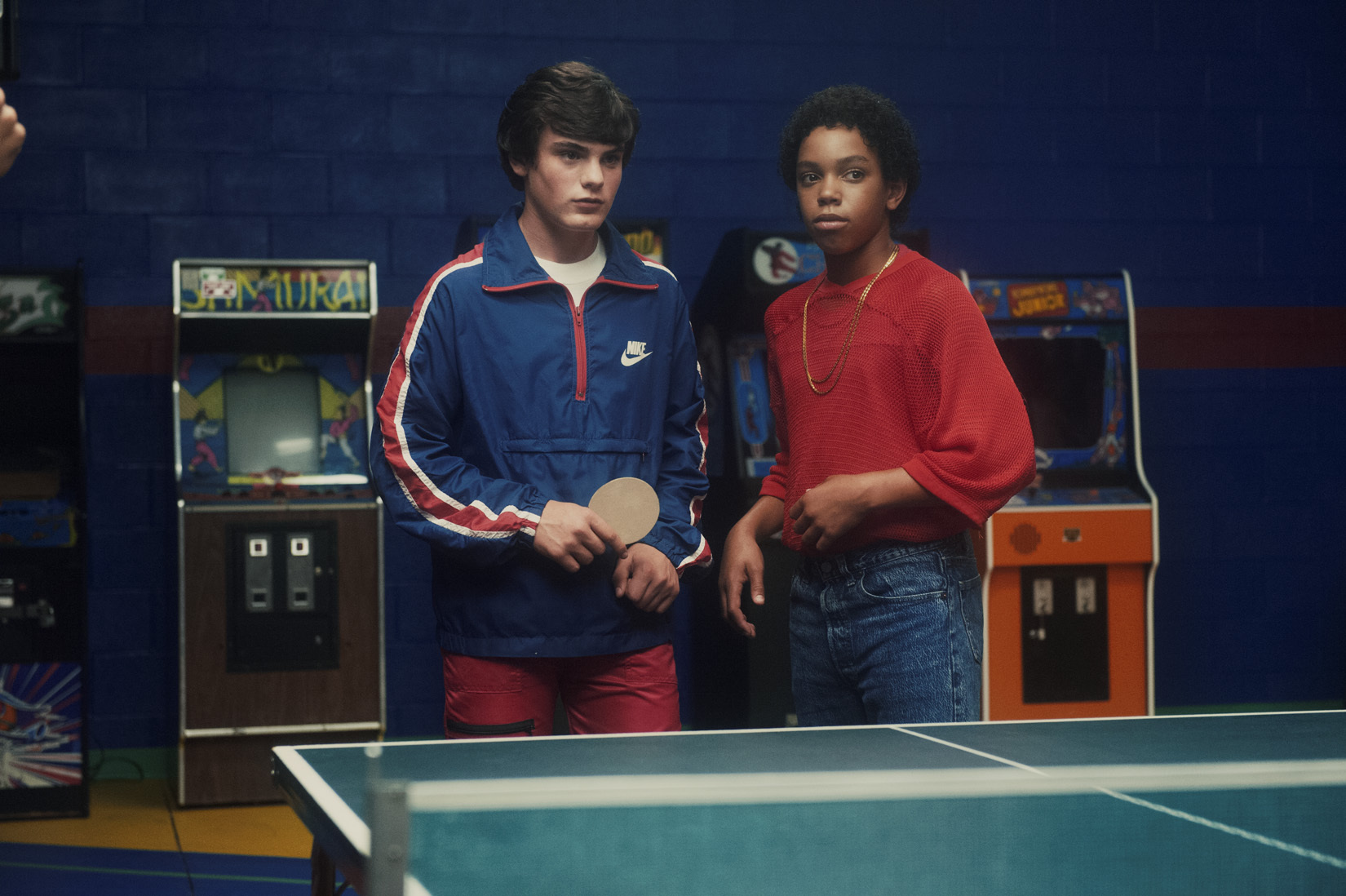 Still of Marcello Conte and Myles Massey in Ping Pong Summer (2014)