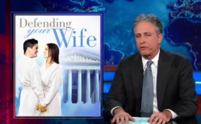 As seen on the Jon Stewart Show - 'Defending Your Wife' skit with Andrea Verdura.