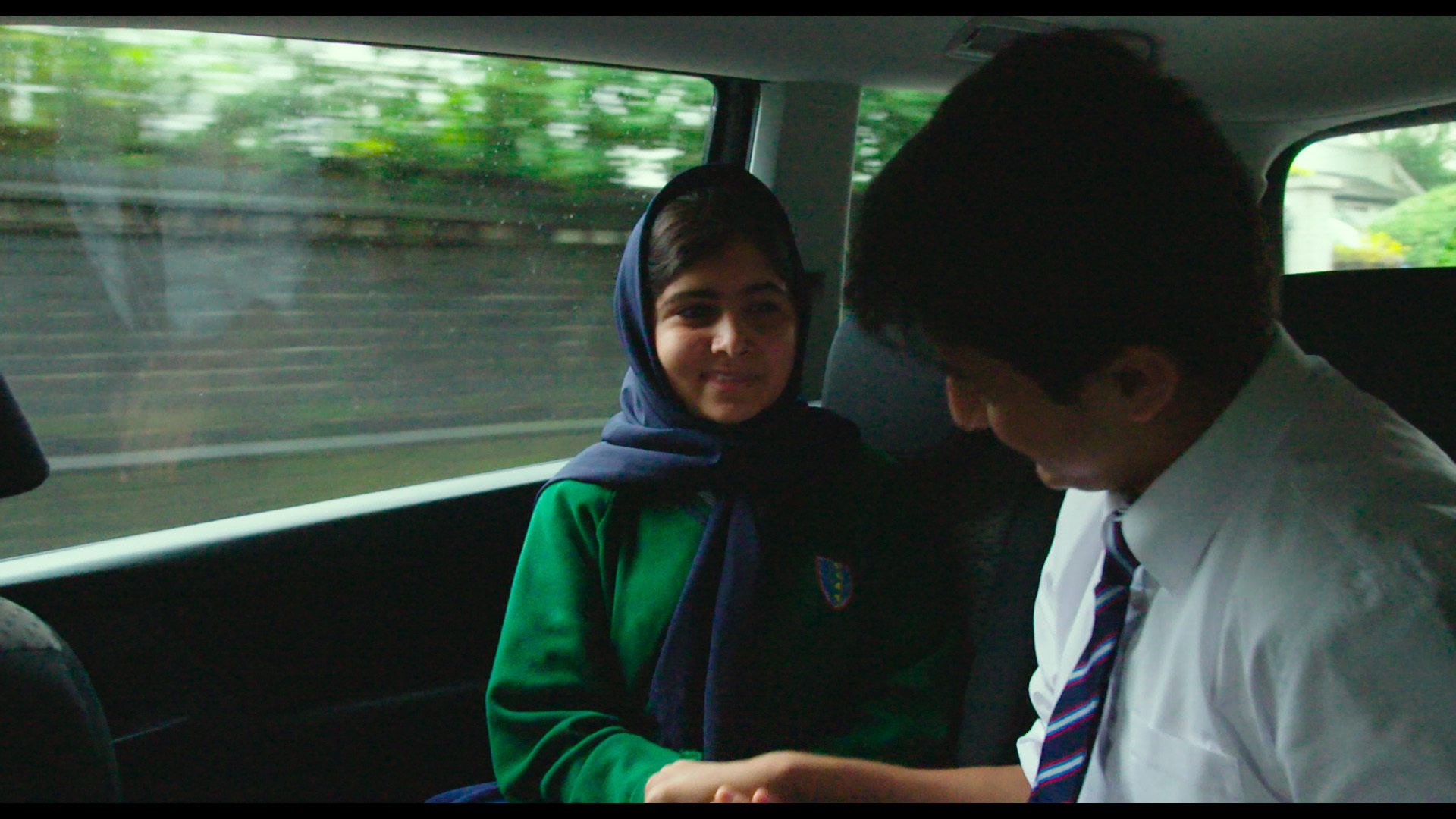 Malala Yousafzai and Khushal Yousafzai in Birmingham, England.