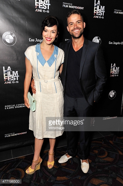 Actors Britt Lower (L) and Dillon Porter attend the 'Bastards Y Diablos' screening during the 2015 Los Angeles Film Festival at Regal Cinemas L.A. Live on June 14, 2015 in Los Angeles, California.