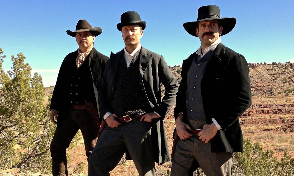 Gunslingers, Season 2. Jim Masterson, Bat Masterson (Jack Elliott) & Wyatt Earp (Edwin Modlin II)