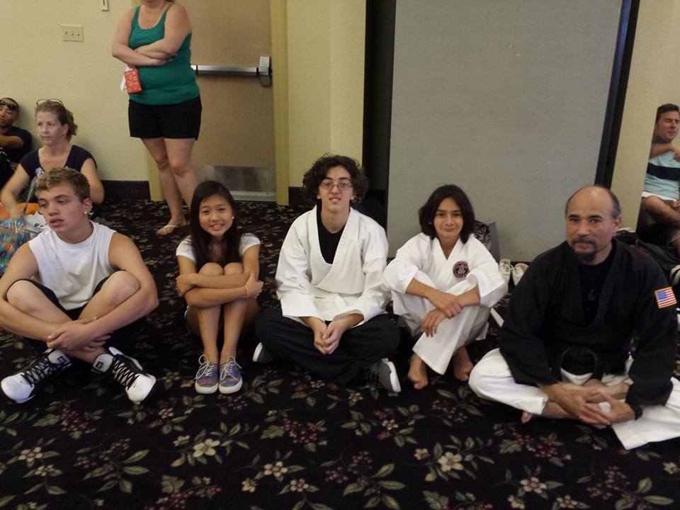 On the set of Martial Arts Kid, waiting between takes with friends who i have cast in my other productions.