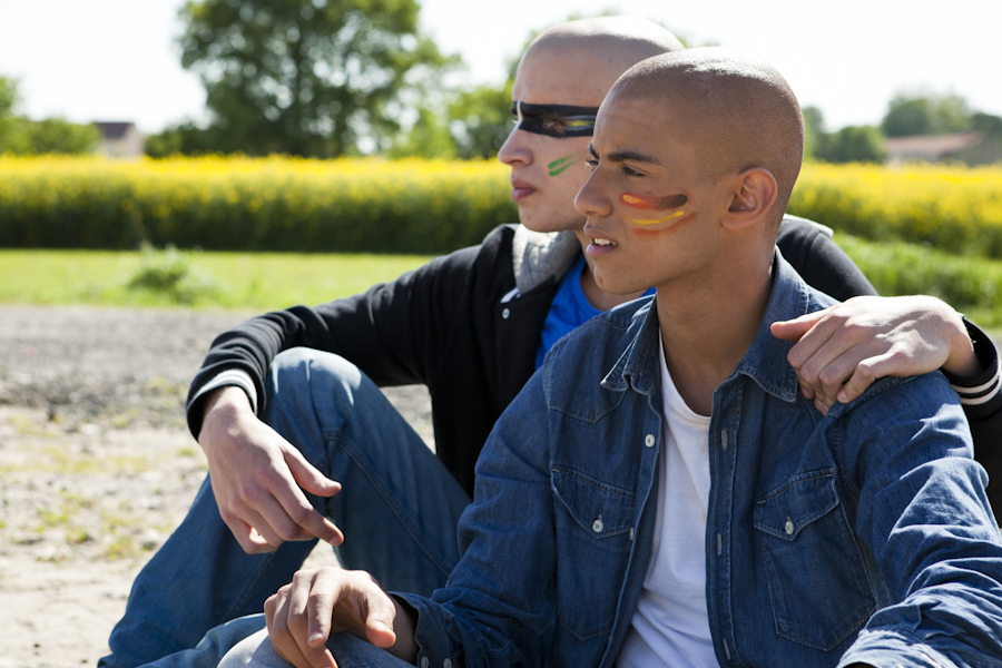 Still of Mehdi Meskar and Jonas Bloquet in Three Hearts To Beat