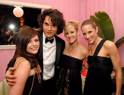 Natalie Maines, Emily Robison, Martie Maguire and John Mayer