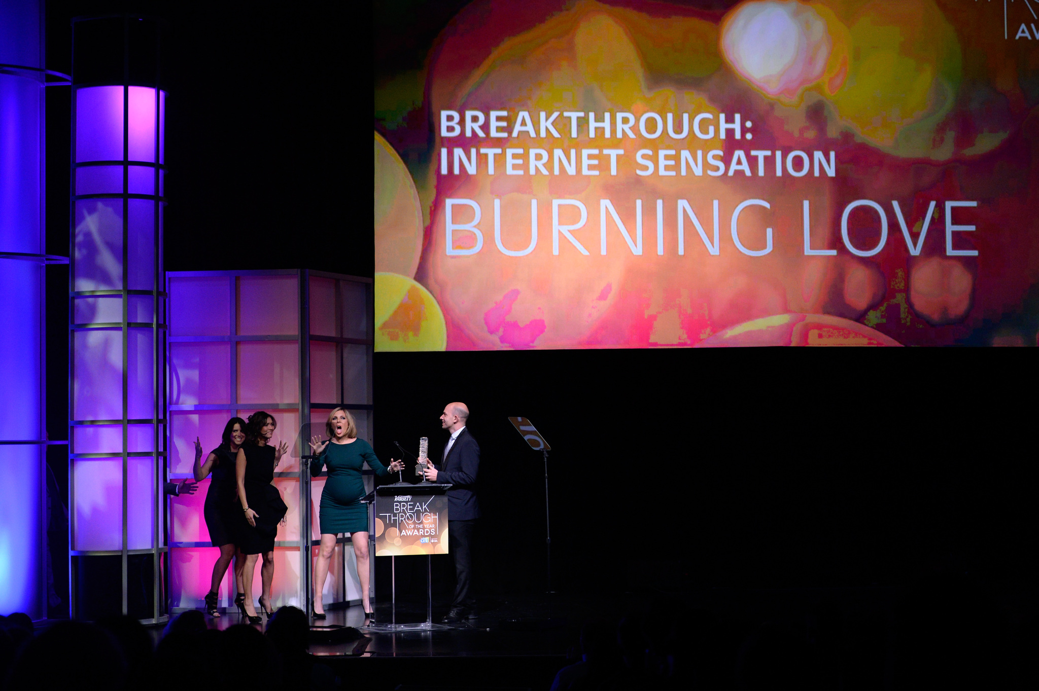 Beth Dover, Paul Scheer, June Diane Raphael and Erica Oyama