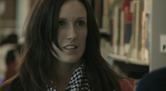 Kirsty Provan, on set of The Bookstore