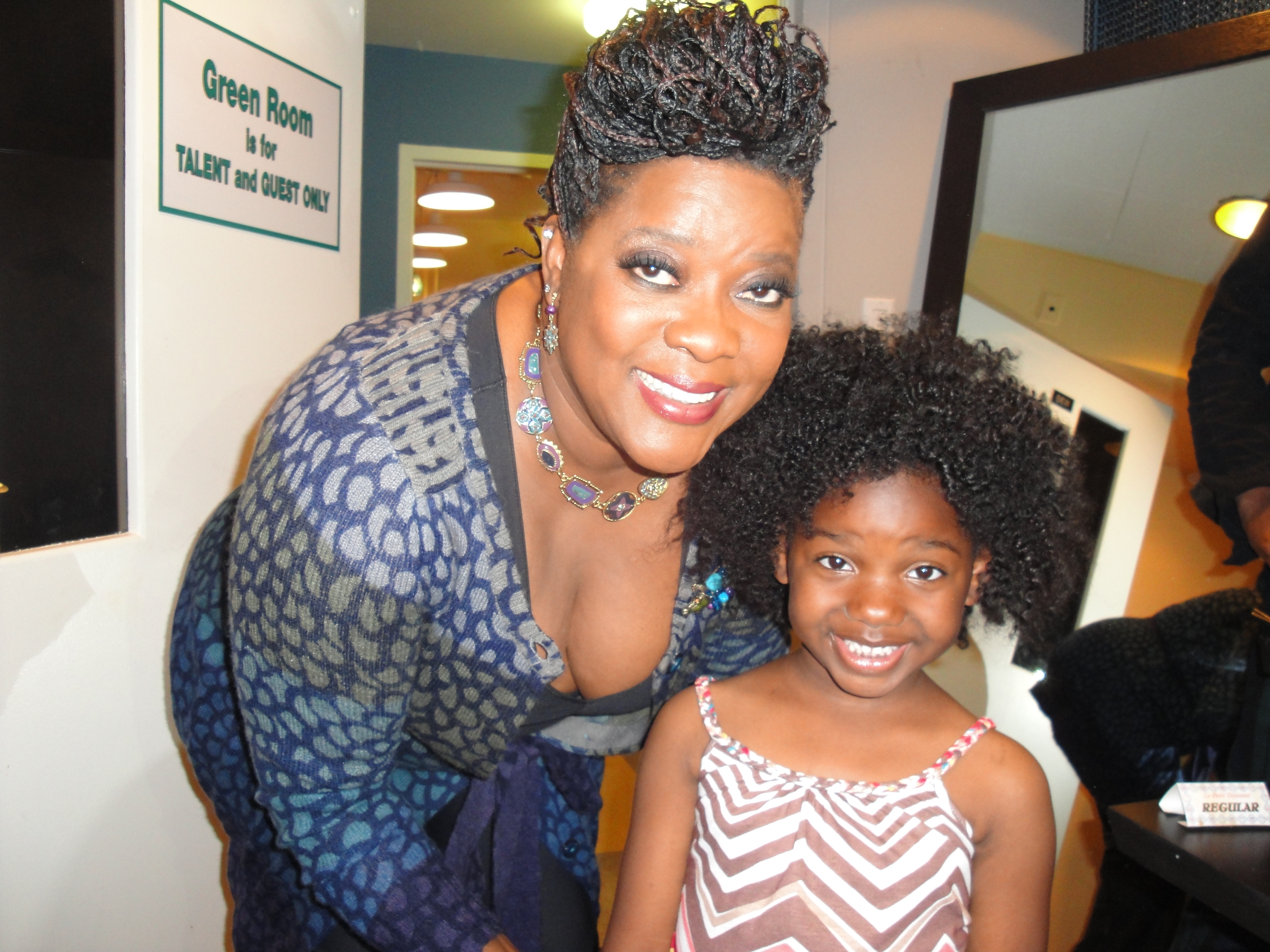 On Set of Access Hollywood Live with the beautiful Ms. Loretta Devine