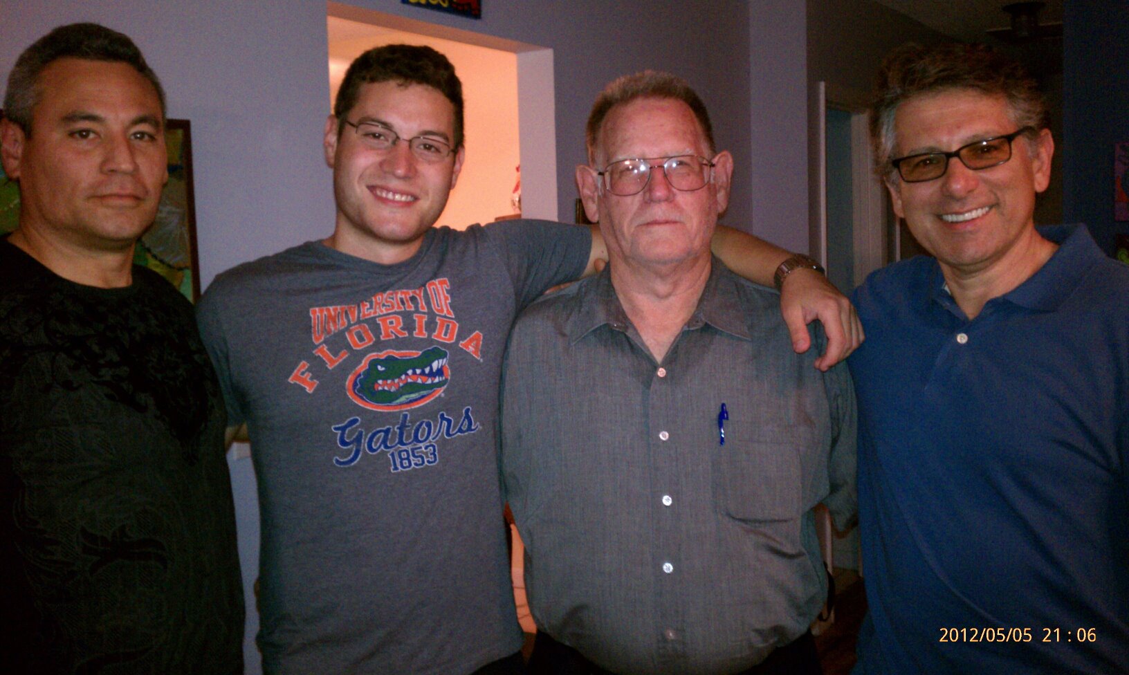 With my associate writer, Billy Palmer, his father, and grandfather.