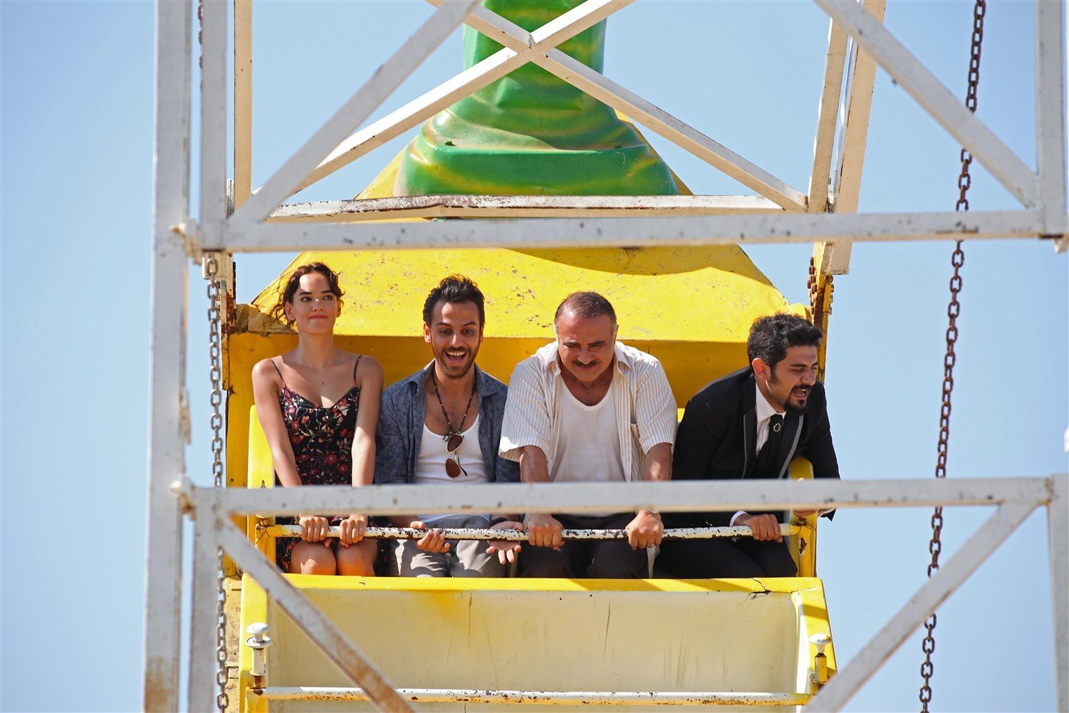 Still of Cengiz Bozkurt, Seda Bakan, Erkan Kolcak Kostendil and Cihan Ercan in Kara Bela (2015)