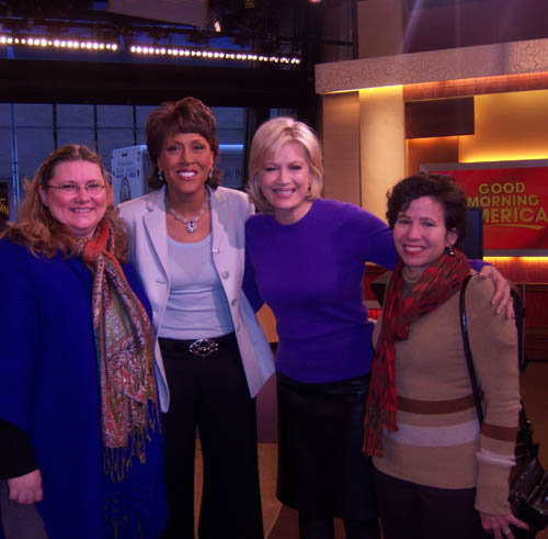 Sheila, Robin Roberts, Diane Sawyer and Victoria