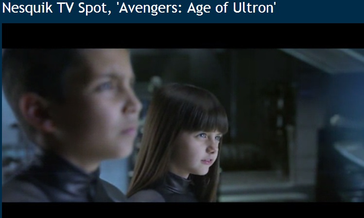 Lindsey Lamer in Nesquik Age of Ultron commercial