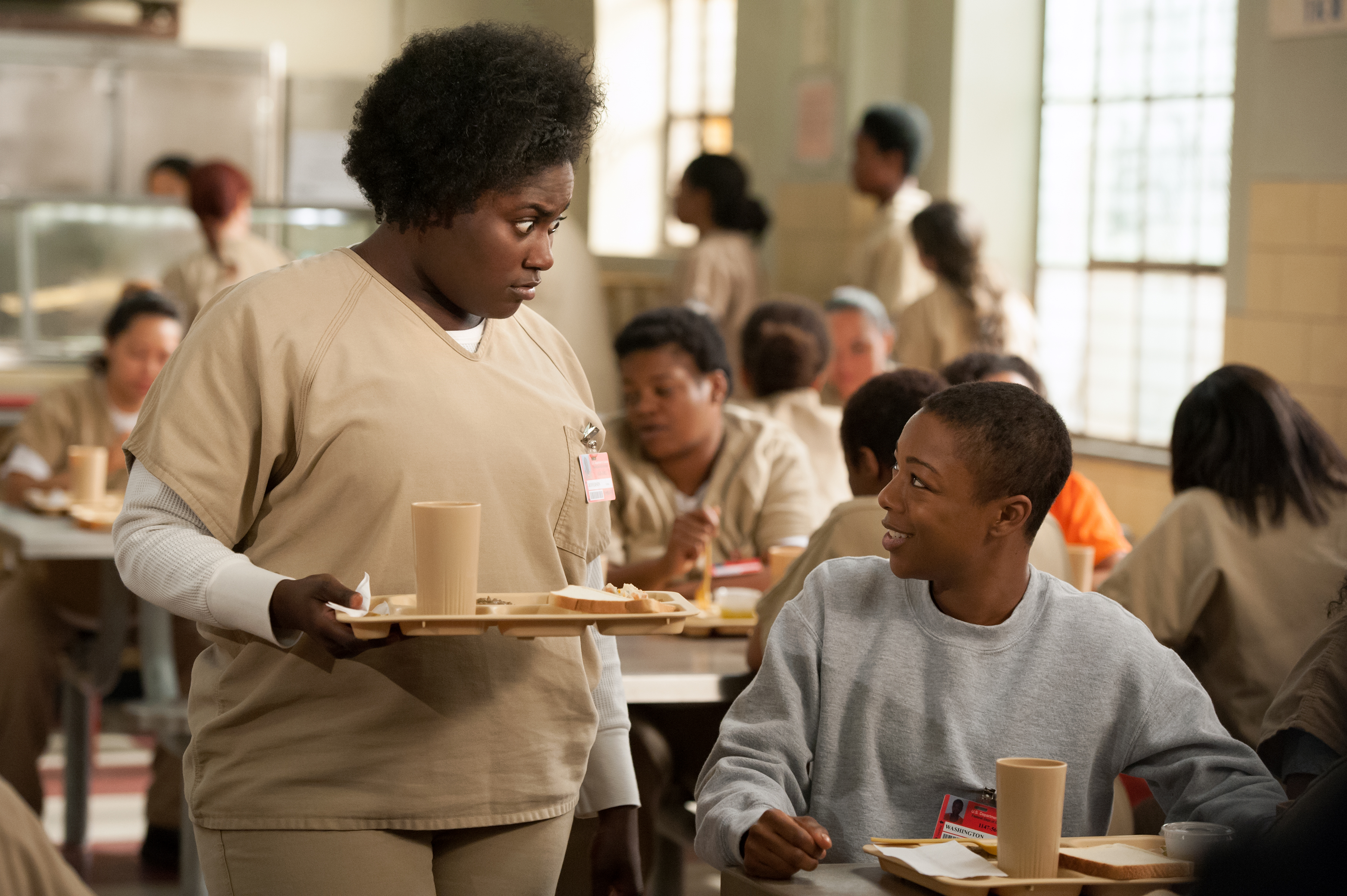 Still of Samira Wiley and Danielle Brooks in Orange Is the New Black (2013)