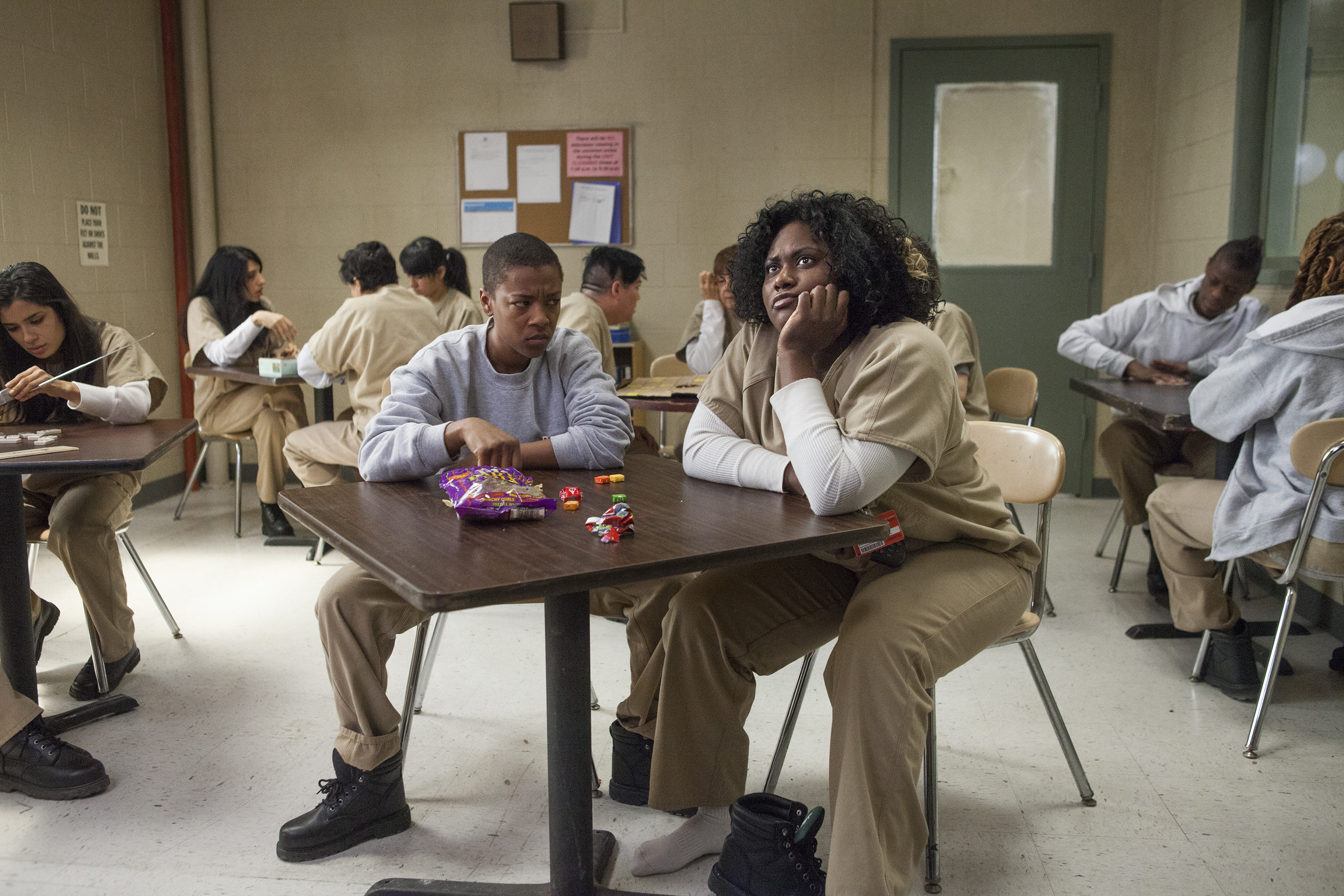 Still of Samira Wiley and Danielle Brooks in Orange Is the New Black (2013)