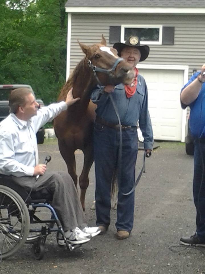 Talk Show Co-Host (self) with Therapy Horse, Yankee