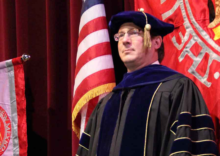 As UNM President At Graduation