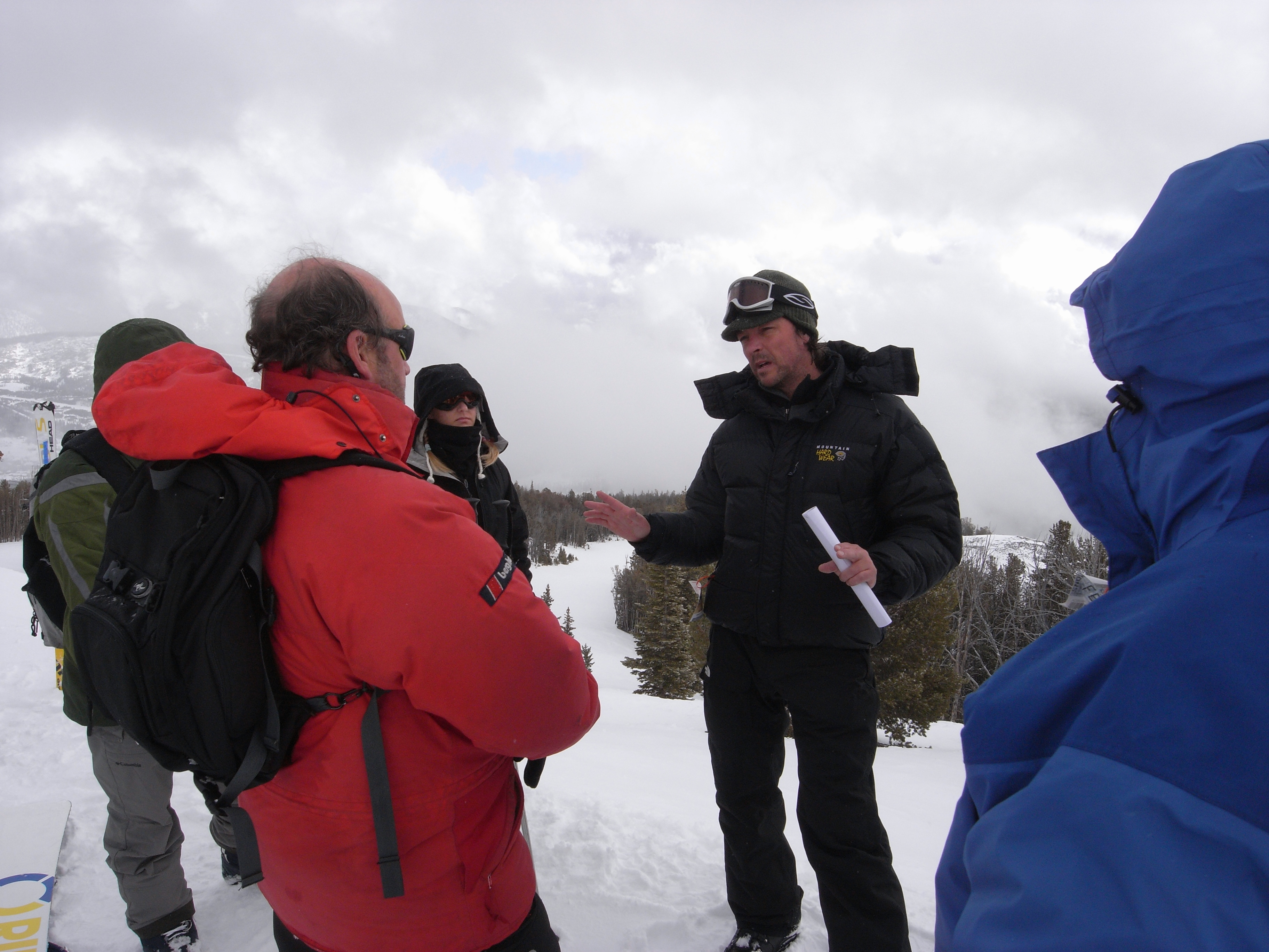 Mitch on location in Montana for Avalanche, Surviving Disasters