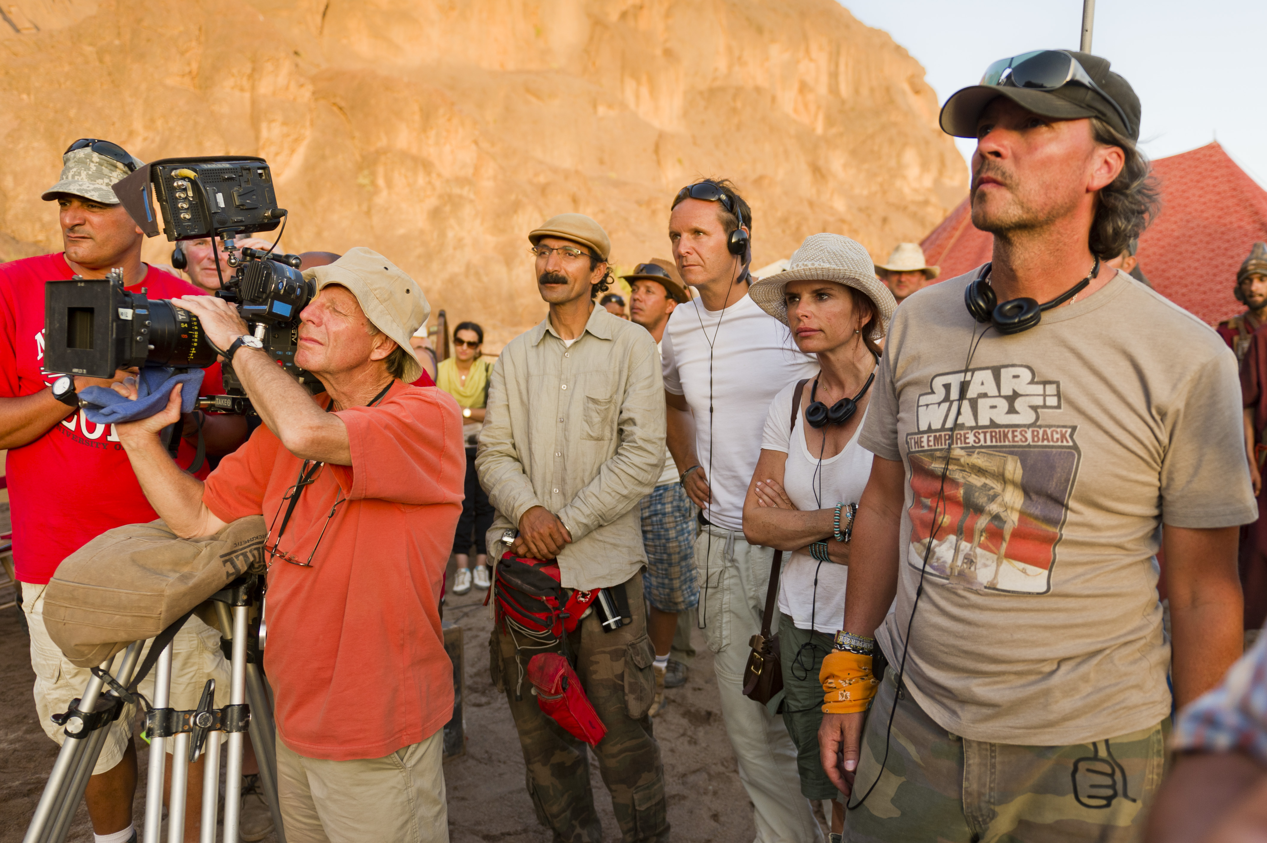 Mark Burnett, Roma Downey,DOP Peter Greenhalgh and Mitch on The Bible