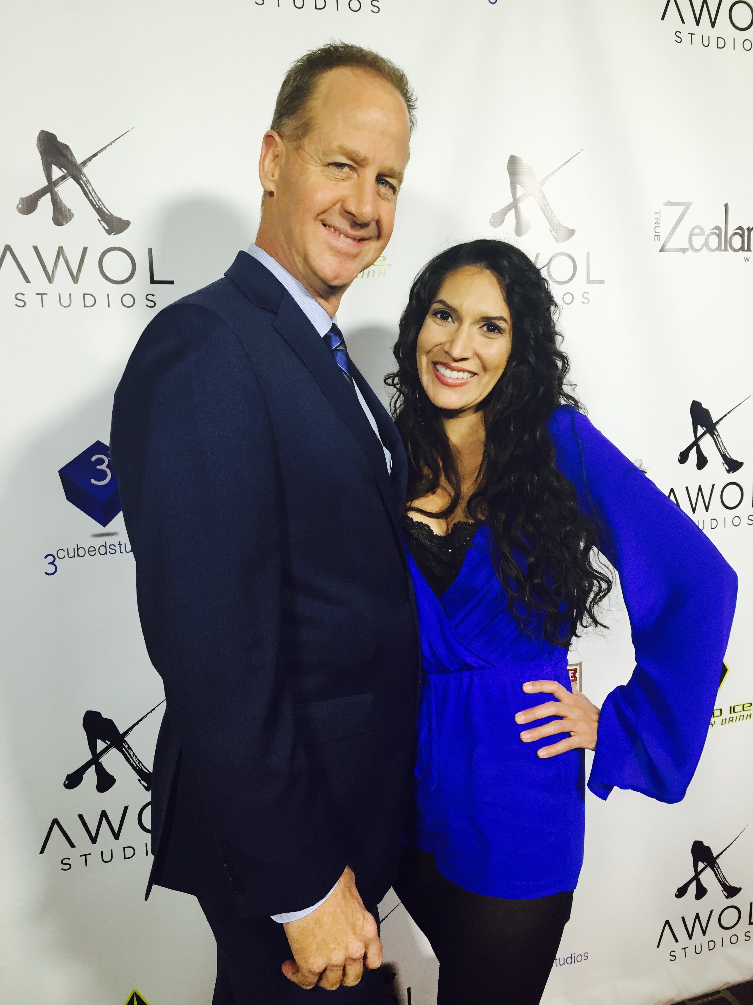Rob Wuesthoff and Samantha Hope at the AWOL Studios launch party