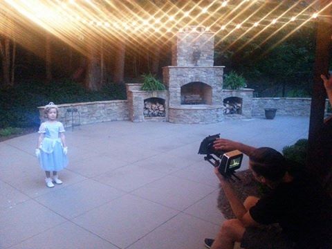 Shaye McDonald on set of Good Parenting PSA - Kelly Productions