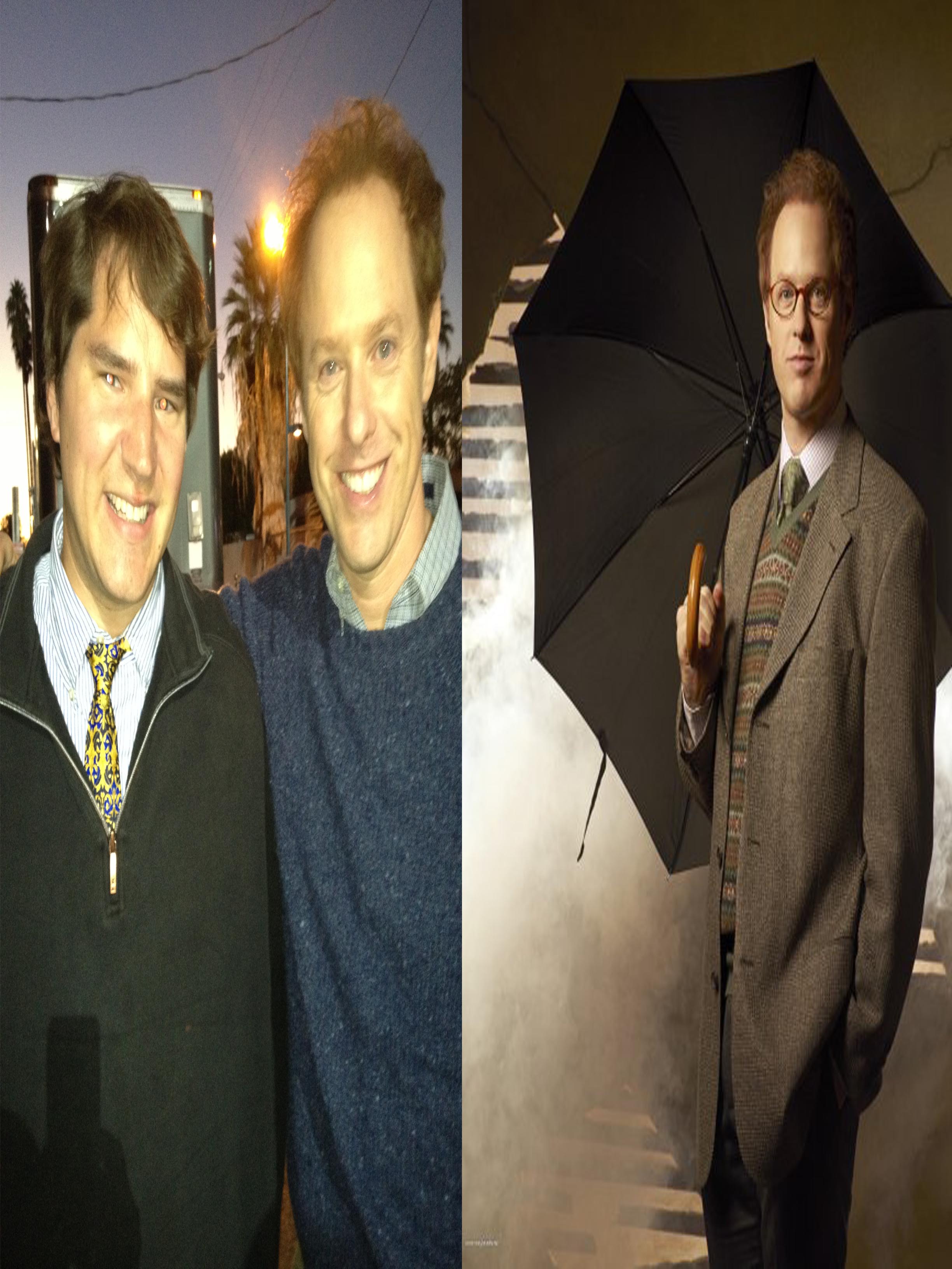 Raphael Sbarge (Once Upon A Time) and I on set of 