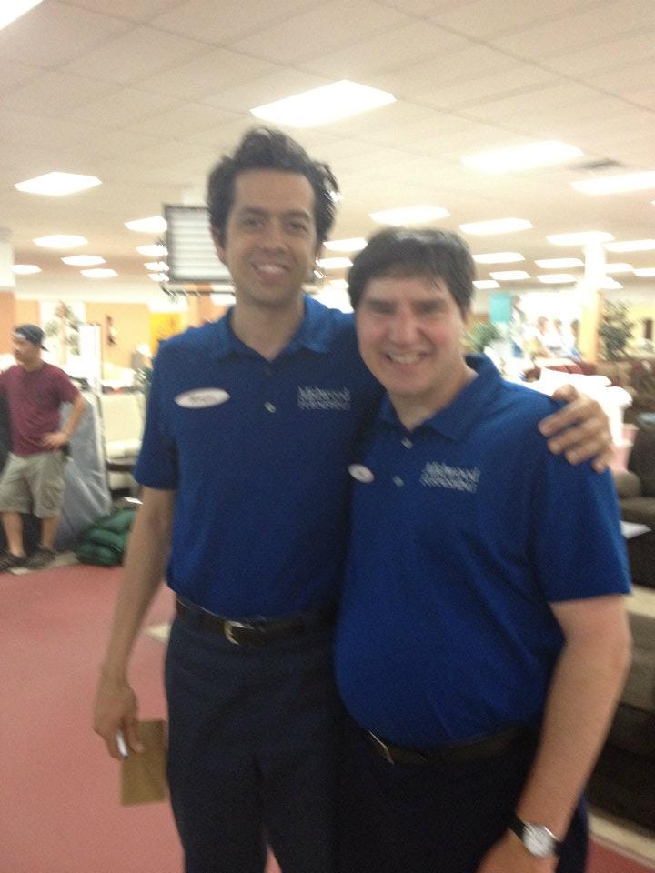 Geoffrey Arend (Body of Proof) and I on set of 