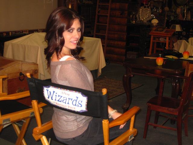 Brittany Rizzo on the set of Wizards of Waverly Place