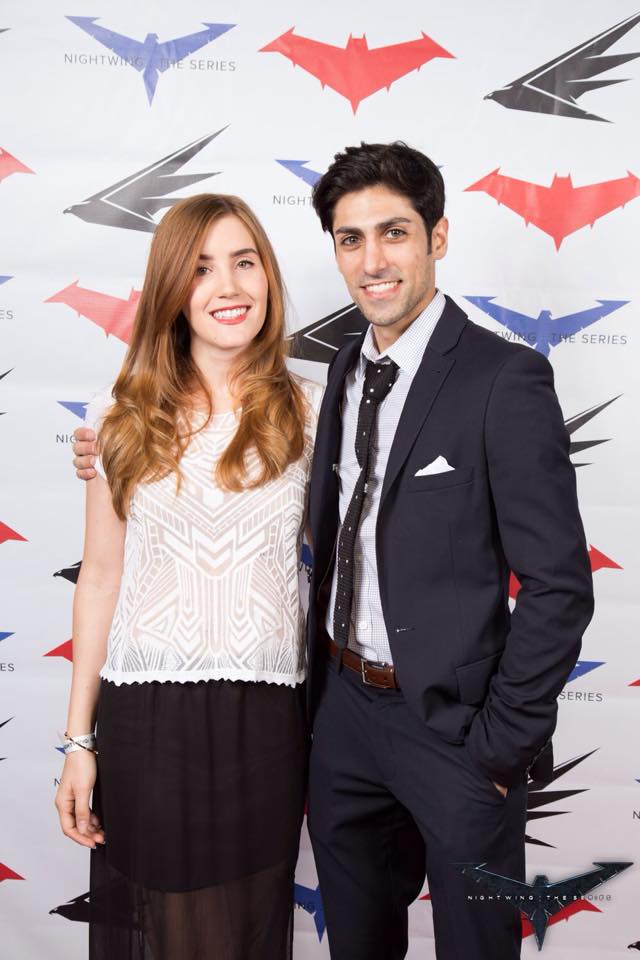 Lenna Karacostas and Danny Shephard at the advanced screening of Nightwing: The Series