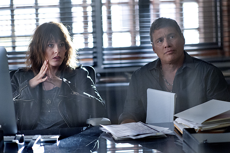 Still of Steven Bauer and Katherine Moennig in Ray Donovan (2013)