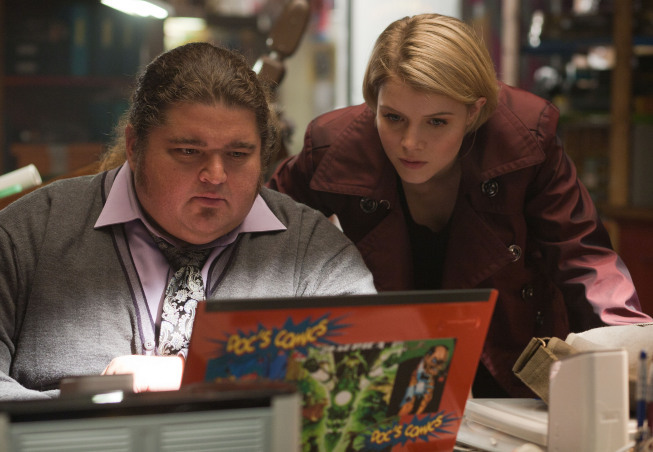 Still of Jorge Garcia and Sarah Jones in Alcatraz (2012)