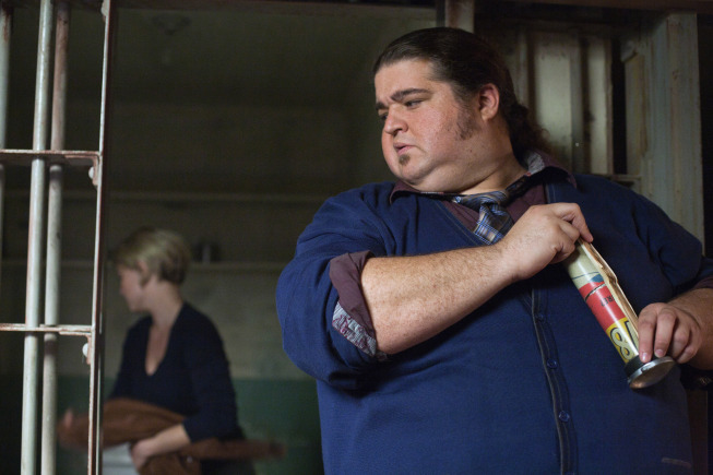 Still of Jorge Garcia and Sarah Jones in Alcatraz (2012)