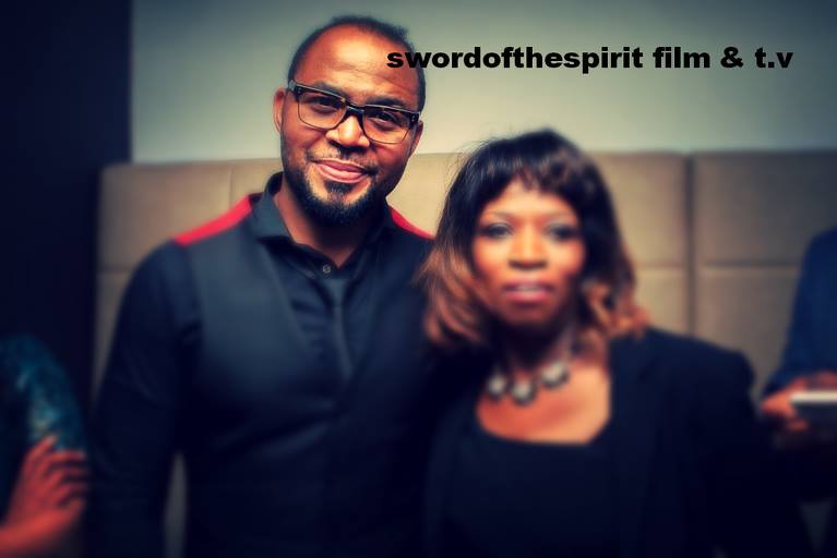 Liz with Nollywood star Ramsay Noah @Premiere of Busted Life movie Odeon North Greenwich